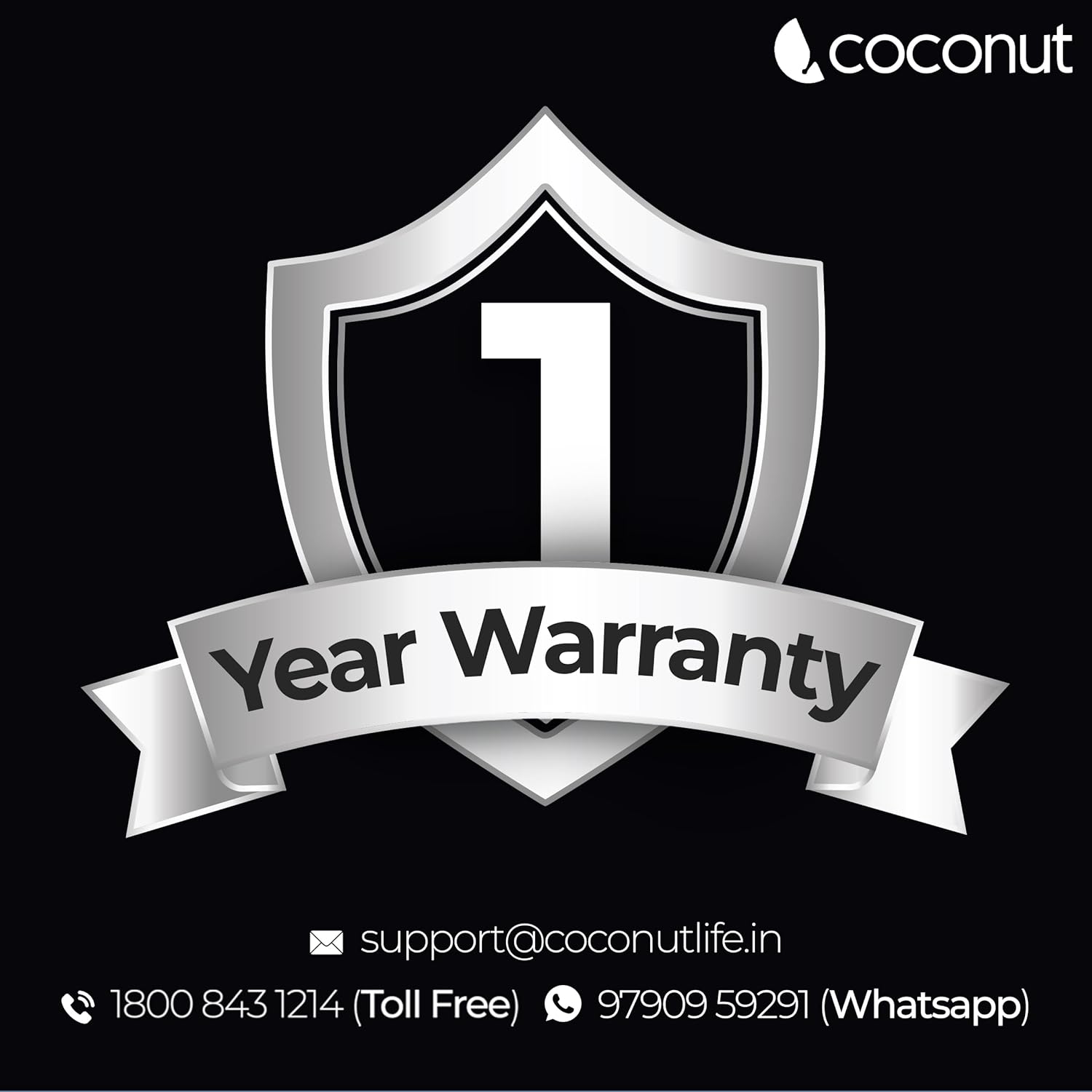 Coconut WM21 Wireless+BT Mouse Kudos - Black view 2