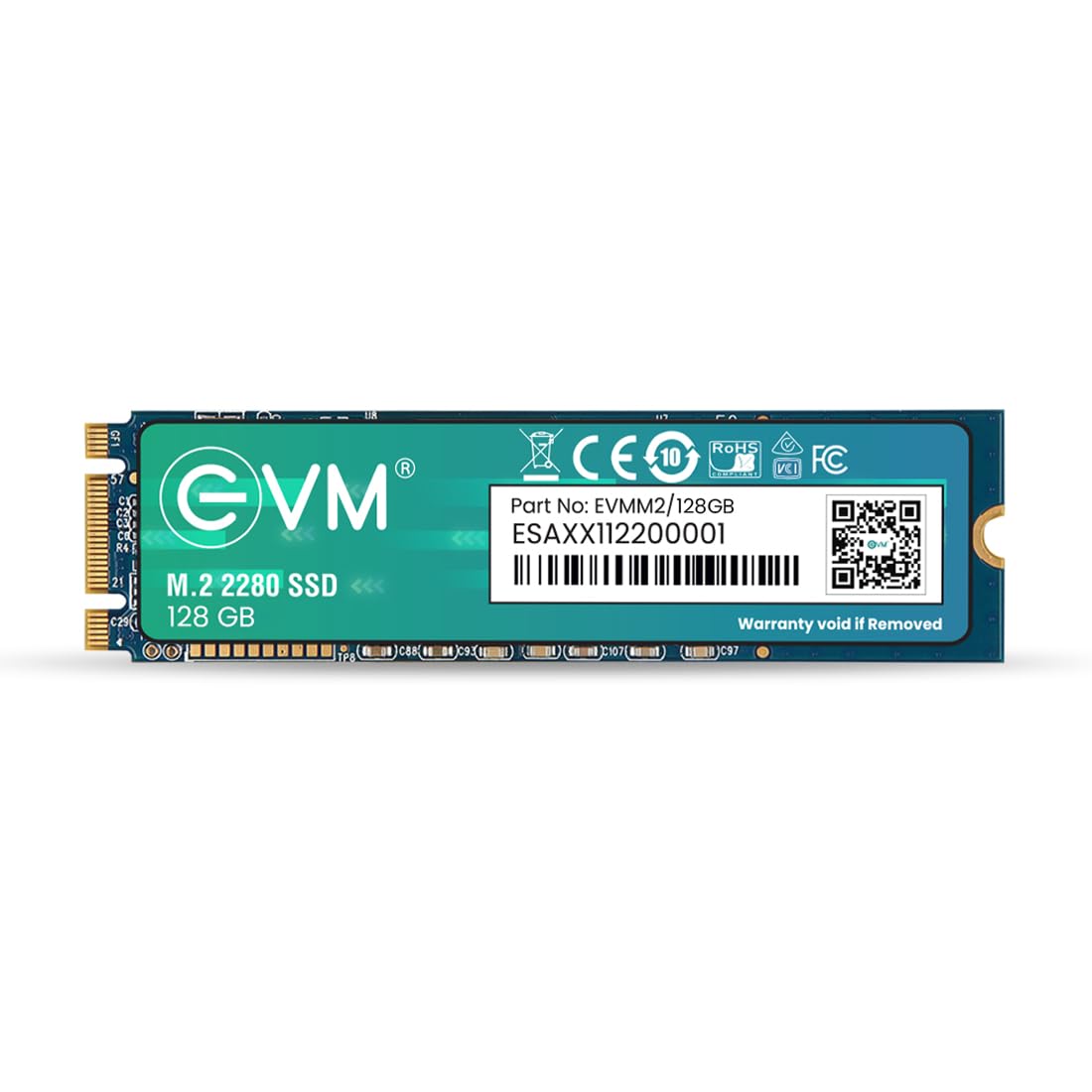EVM 128GB M.2 NVMe SSD (EVMNV/128GB)-- 520MB/s Read & 370MB/s Write
