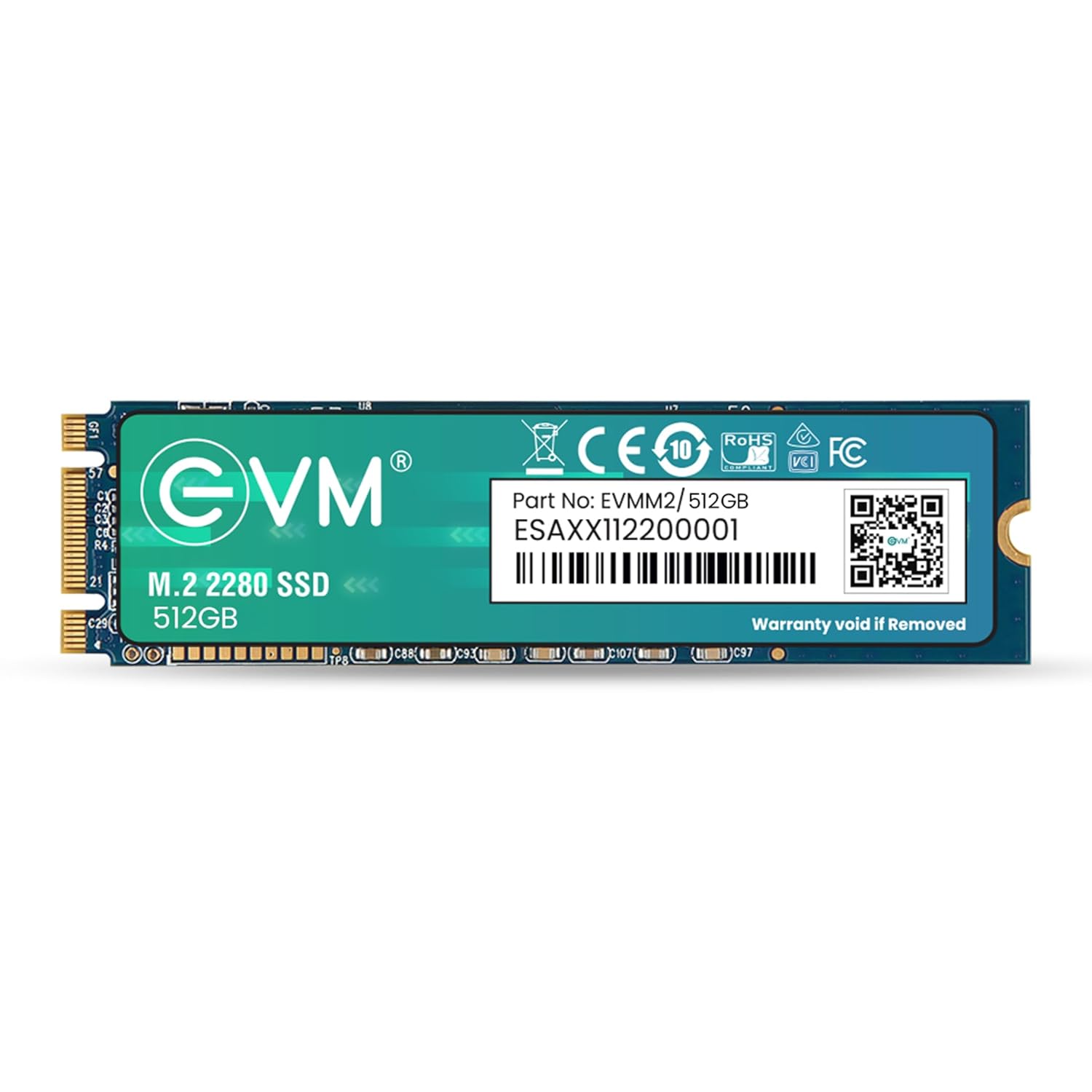 EVM 512GB M.2 NVMe SSD (EVMNV/512GB) 540MB/s Read & 450MB/s Write